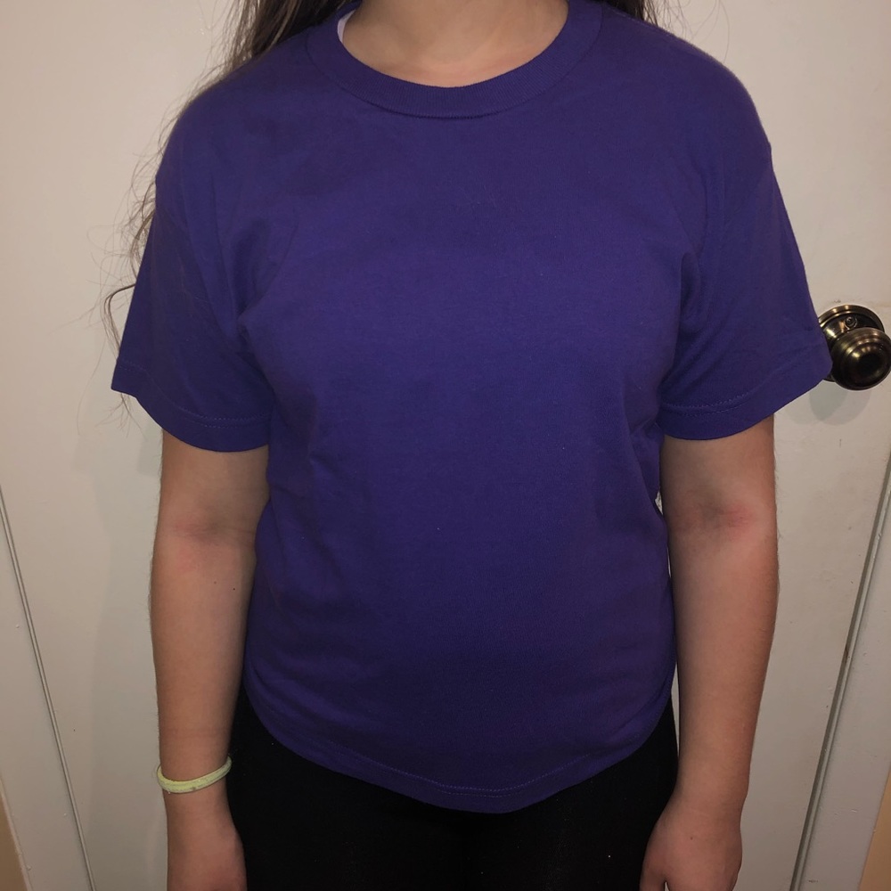 Alstyle Activewear Youth Small purple t-shirt